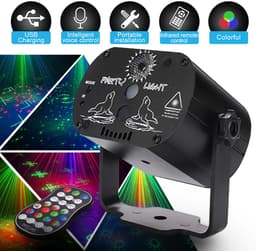 IMENGINE® Discolamp - DJ Laser Lichtshow – Party Lights - 60+ RGB Lichtpatronen – Geluidsreactief – LED & Strobe-effecten – Inclusief Afstandsbediening – Voor Feest, DJ, Podium & Dansvloer — thumbnail 2