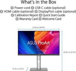 ASUS ProArt Display PA278CFRV - QHD IPS 100Hz - USB-C 96W - Calman Gecertificeerd - DisplayHDR 400 - 27 Inch — thumbnail 5