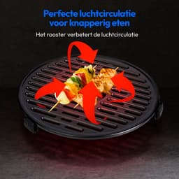 MEDION Airfryer P40 L (4,7 liter, Heteleuchtfriteuse, 1500 watt, eenvoudige bediening, olievrij frituren, 60 min timer, tot 200° C, antiaanbaklaag, MD13030) zwart — thumbnail 5