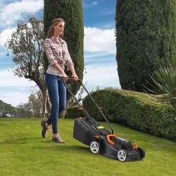 Accugrasmaaier - Elektrische Grasmaaiers - Gazontrimmer - Grastrimmer - met Krachtige Borstelloze Motor - Maaibreedte 30cm - 3 Instelbare Maaihoogtes (30-70 mm) - 4000 mAh Lithium-ion Accu - Oplader - 20V - Zwart — thumbnail 5