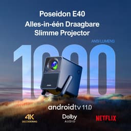 ULTIMEA Poseidon E40 - Android TV 11.0, 1000 ANSI-lumen, 30W Luidspreker, Dolby Audio, Slimme 4K Buitenbioscoop Beamer — thumbnail 5