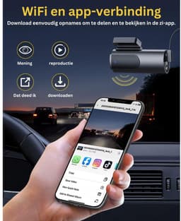 ApexArte® Dashcam voor Auto - Dualdashcam Voor en Achter - Full HD - Zwart — thumbnail 5