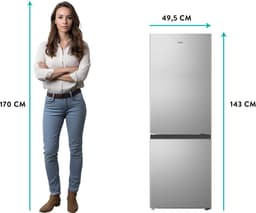 ETNA  KCV343RVS -  Koel-vriescombinatie - breedte 49.5 cm - hoogte 143 cm - inhoud 175 l — thumbnail 4