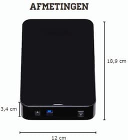 Externe Harde Schijf - 3TB - Met LED Display - USB 3.0 - Geschikt Voor PS5/PS4/PC — thumbnail 3