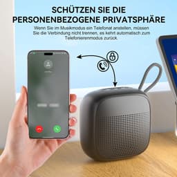 Draagbare Bluetooth Speaker - Draadloze Muziek Box - met HiFi stereogeluid - USB/Micro SD-kaart/AUX-ingang - voor feest, thuisbioscoop, game theater - Zwart — thumbnail 2