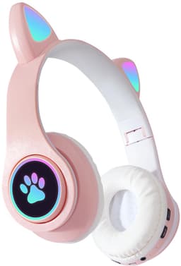KINSI Bluetooth Gaming Headset - Stylish Kat Oor Design met LED - Verlichting! Perfect voor Meisjes, Compatibel met Alle Apparaten (Tablet / Computer / Telefoon) — thumbnail 1