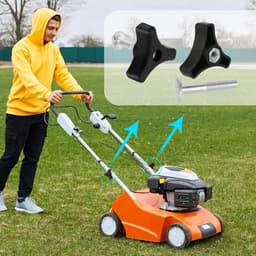 Grasmaaier handvat bouten - set van 4 - driehoek handvat knop moer schroef — thumbnail 4