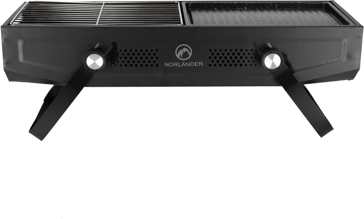 NORLÄNDER Outdoor BBQ met Grill Zwart — afbeelding 1