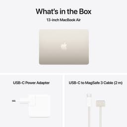 Apple MacBook Air (2025) 13.6 inch - M4 - 16 GB - 256 GB - Sterrenlicht — thumbnail 2