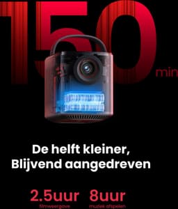 Anker Nebula Mars 3 Air Beamer - Draagbare DLP Projector - Full HD 1080p Resolutie - 400 ANSI Lumen - WiFi & Bluetooth - Ingebouwde Batterij tot 2 - 5 uur - Perfect voor Films & Presentaties — thumbnail 4