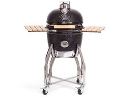 YAKINIKU Kamado - MEDIUM BASIC - 16 inch - Inclusief Onderstel & Zijtafels - 41 cm Grilloppervlak - 4-5 Personen
