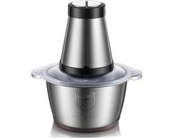 Compacte Professionele Elektrische Vlees/Gehaktmolen - RVS - 2 Snelheden - 2L Capaciteit