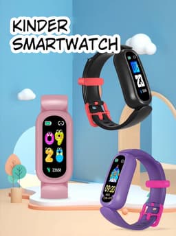 DrPhone KidsTime X13 – Smartwatch Voor Kinderen – IP68 Waterdichte Smartwatch – Hartslagmonitor – Slaapmonitoring – Mobiele App (Alleen voor Android Systeem) - 0.96 Inch TFT Kleurenscherm – Stappenteller – Calorie teller - Roze — thumbnail 3
