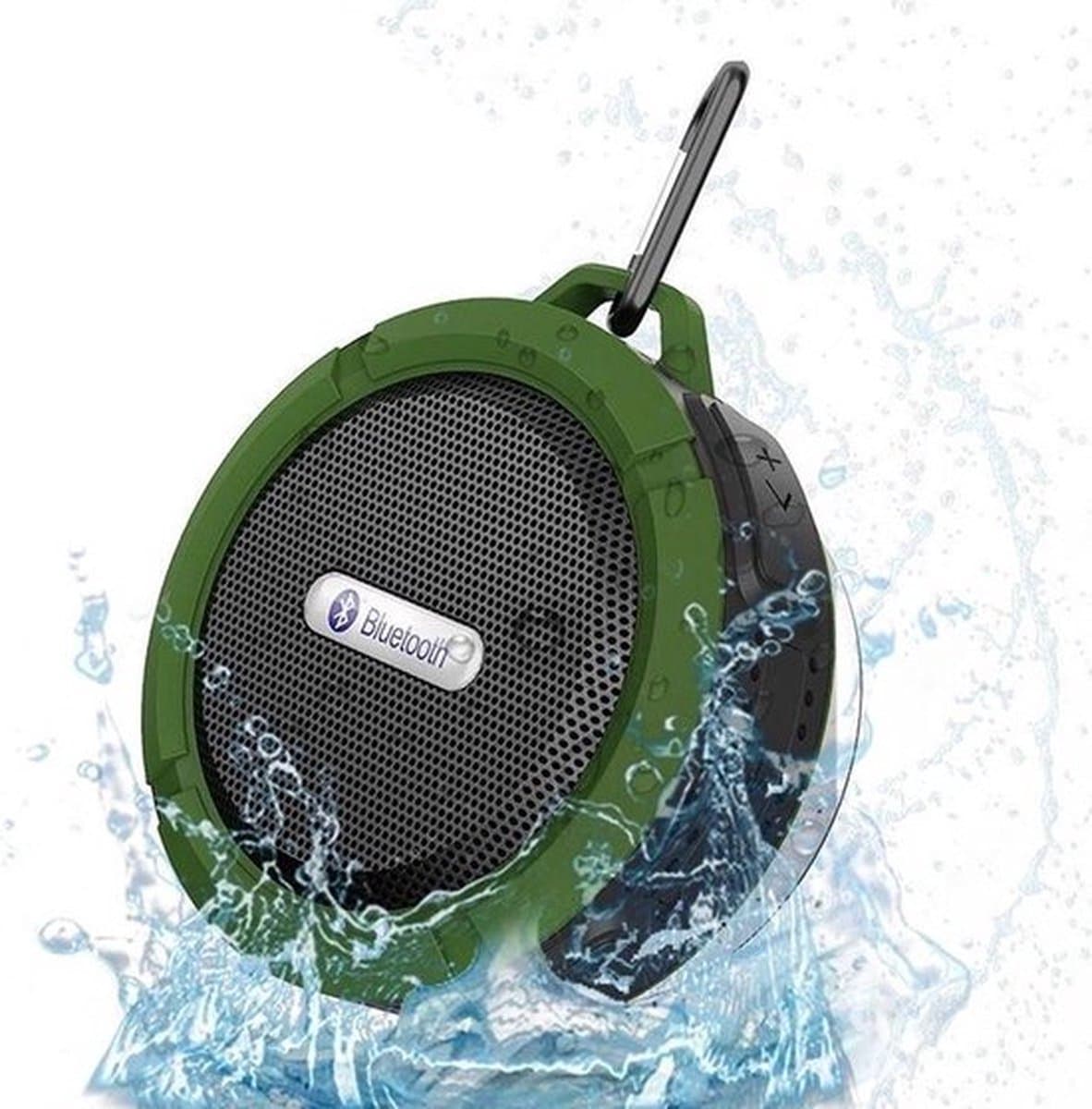 BP® Douche Speaker - Badkamer Speaker - Shower Speaker - Draagbare Speaker - Bluetooth Speaker - Met Zuignap - Waterproof - USB Oplaadbaar - Groen — afbeelding 1