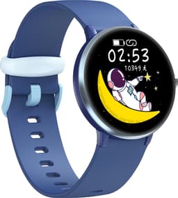 Smartwatch Kinderen - Activity Tracker - Muziek - Waterdicht - Blauw — thumbnail 3