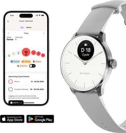 Withings ScanWatch Light - 37mm Hybride Smartwatch - Hartslagmeter, Slaaptracker, Menstruatiecyclus Tracking, Activiteitstracker, 35 Dagen Batterij, Gorilla Glass, 5 ATM Waterdicht — thumbnail 2