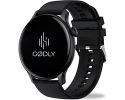 GØDLY Amoled Smartwatch - Sporthorloge - Horloge Dames & Heren - Bluetooth - GPS - zwart