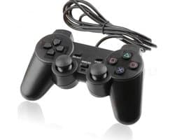 Analog Controller geschikt voor Playstation 2 - Zwart - Dual Shock 2 - Bedraad / Wired - Geschikt voor PS2