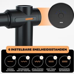 Palmwood Massage Gun - Mini Massage gun - Massage Apparaat - Massage pistool - incl. 4 opzetstukken - Draadloos — thumbnail 2