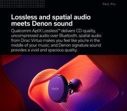 Denon PerL Pro Earbuds - Draadloze oordopjes met gepersonaliseerd klankprofiel - Waterbestendig - 8 + 32 uur batterijduur — thumbnail 4