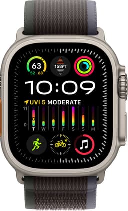 Apple Watch Ultra 2 GPS Cellular - 49mm - Titanium Case with Blue Black Trail Loop - M/L — thumbnail 1