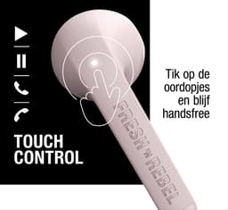 Fresh 'n Rebel Twins Core - Draadloze Bluetooth Oordopjes - Oortjes met 30 uur speelduur - Smokey Pink — thumbnail 2