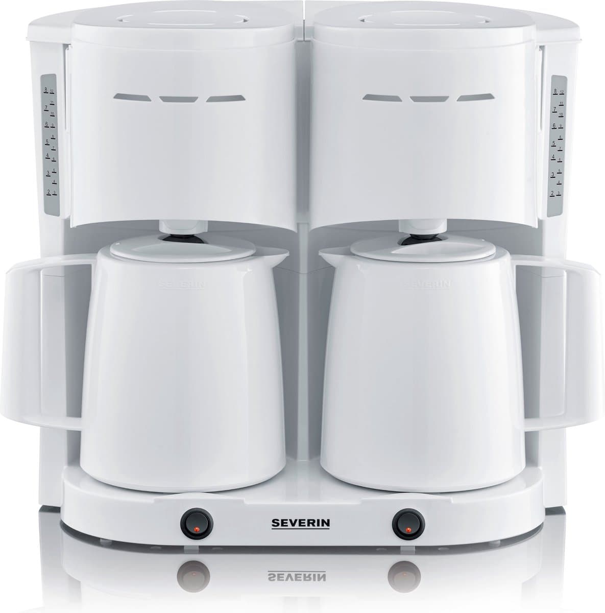 Duo Koffiezetapparaat 2x 8 Koppen - Severin KA 9314 wit — afbeelding 1