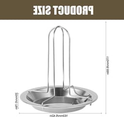 Stainless Steel Kippenhouder voor de Grill - Ideaal voor Oven en BBQ - Duurzaam en Handig Grillaccessoire — thumbnail 5