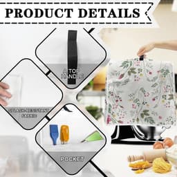 Mixer Cover - Stofkap Keukenapparaat - Keuken Opruimen - Met Handige Zakken - 6-8 Quarts - Wildbloemen — thumbnail 2