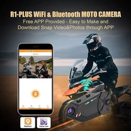 Motorfiets Intercom - Helm - Dashcam - Bluetooth - Headsets - Handsfree - Communicator - Video Record - 1080P - Interphone - Met Video Opname - Wifi - Koppelbaar tot 6 Rijders — thumbnail 5