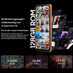 Blackview WAVE 7C Smartphone 4G - 16GB RAM - 128GB ROM - 6,56 inch - Android 16 Telefoon - 5000 mAh - Dual SIM - GPS - OTG - Zwart — thumbnail 4