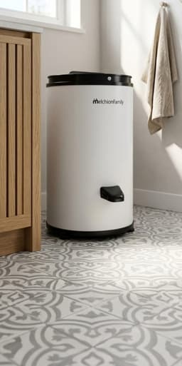 Melchioni Family Tornado Inox Draagbare Wasdroger 6 kg – 3200 RPM Centrifuge – Compact & Ruimtebesparend – Handmatige Bediening – Wit — thumbnail 3