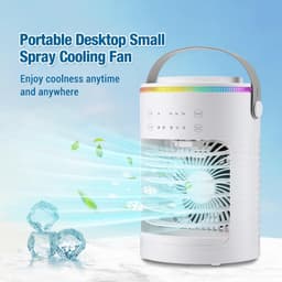 KZQ Usb Luchtbevochtiger Met Spray En Koelventilator 2 In 1 Voor Thuis — thumbnail 5