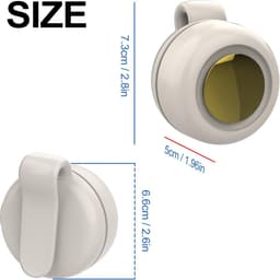 Draagbare, stille en bladeloze clipventilator – Oplaadbare en draagbare ventilator – Handsfree koeling voor taille en nek – 3 snelheden – 6 uur gebruiksduur – USB-C snelladen (Wit) — thumbnail 3