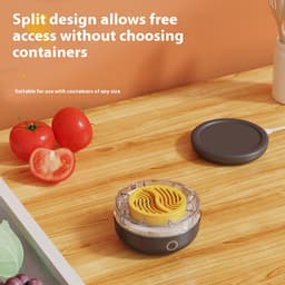Wit-Pesticiden Reiniger - Keukenmachines -Ultrasonic Fruit & Vegetable Washer - Pesticiden Verwijderaar - USB-Fruitreiniger - Produce Purifier - Verwijder Moeiteloos Bacteriën & pesticiden - voor Het Reinigen van Fruit, Groenten — thumbnail 3