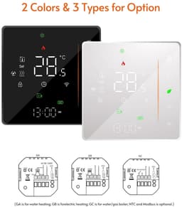 Slimme Thermostaat - Wifi Thermostaat - Verwarming Regelen - App Bediening - 5-35 Gradens - Zwart — thumbnail 5