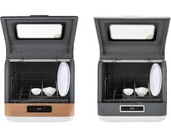 Compacte Vaatwasser - Mini Vaatwasser Tafelmodel - Snel Afwassen - 3 Wasprogramma's - 45 cm - Goud