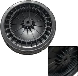 Grasmaaier Wielen - Reserveonderdelen Gazon - Gazononderhoud Verbeteren - 63 Tanden Mechanisme - Set van 4 - Zwart — thumbnail 5