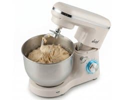 Vivid Green 2000W Keukenrobot - 6.2L - Mixer met Mengkom - Keukenmachine - Keukenmixer - Creme