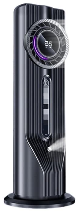 Draagbare airconditioning, 6 snelheidsinstellingen, persoonlijke koelventilator, met 6-uurs timer, 3-in-1 luchtkoeler, geschikt voor kamers, kantoren en kamperen, zwart — thumbnail 4