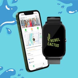 100% zwembadwaterproof GPS kinderhorloge - Rebel Cactus Splash! - Roze - Nauwkeurige GPS - (video) bellen - SOS - Stappenteller - Premium netwerk in EU landen - Veilige nummers - Uit tijdens school - Nederlands bedrijf met Nederlandse klantenservice — thumbnail 5