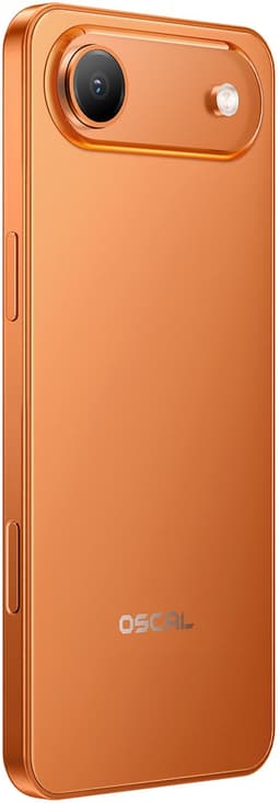 OSCAL FLAT 3C Smartphone - 4G Dual SIM - 16GB RAM - 128GB ROM - 6,56 inch - Android 16 Telefoon - 5000mAh 336Uren - 32MP - GPS - Oranje — thumbnail 3