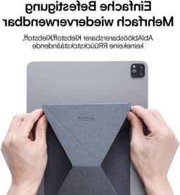 Slimme en verstelbare tabletstandaard, opvouwbaar ontwerp voor tablets tot 9.7 inch, zelfklevend, ruimtebesparend en ergonomisch — thumbnail 4