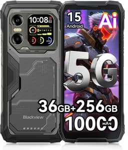 Blackview XPLORE X1 Robuuste Smartphone 5G - 36GB RAM - 256GB ROM - 10000mAh 55W - 6,78 inch 120Hz - IP68/IP69K Robuuste Telefoon - 108MP+50MP Camera - Android 15 - NFC GPS - Zwart — thumbnail 1