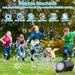Draagbare Automatische Professionele Bellenblazer USB Oplaadbaar - 10000 Bellen/Min, 2 Snelheden, Reservoir 240ML, Bellenblaasspeelgoed voor Kinderen — thumbnail 2