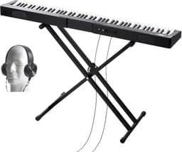 Digitaal Keyboard met 88 Toetsen, 1000 Ritmes, Elektrische Piano met Standaard — thumbnail 1