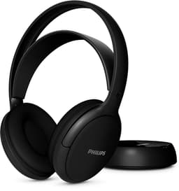 PHILIPS SHD6000BK TV-hoofdtelefoon met 30 uur batterij, 30 m bereik, digitale 2,4 GHz verbinding, verwisselbare batterij, optische en 3,5 mm ingangen, over-ear comfort, zwart — thumbnail 1