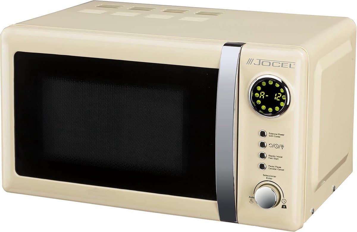 Magnetron - Compacte Oven - Snelle Maaltijden - Met Grill Functie - 20 Liter Capaciteit - Beige — afbeelding 1