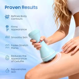 Diepweefselmassageapparaat voor vrouwen, met 5 massagekoppen en vibratietherapie, geschikt voor cellulitismassage op benen, dijen, buik, nek en schouders. — thumbnail 3