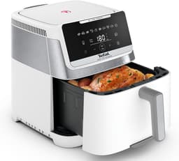 Dubbele Heteluchtfriteuse - Airfryer met 2 kamers - Gezond Koken - Twee gerechten tegelijk - 11 Liter XXL - Antraciet Grijs — thumbnail 5
